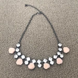 Statement necklace with flowers